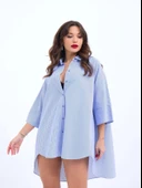 4328 GÖMLEK-MAVİ BEYAZ ÇİZGİLİ thumbnail 2