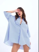 4328 GÖMLEK-MAVİ BEYAZ ÇİZGİLİ thumbnail 5