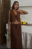 Yelek Önden Bağlamalı Uzun Etekli Takım 10192 - 2