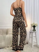 Kadın Ip Askılı Yakası Dantelli Bluz Ve Pijama Sandy Ikili Takım thumbnail 9