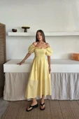 Sarı Gipeli Brode Elbise thumbnail 2