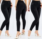 Yüksek Bel Likralı Jean Pantolon 90 Cm thumbnail 1