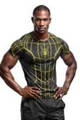 Örümcek Desenli Antrenman, Spor ve Halı Saha Forması, Nefes Alan Tişört, Yüksek Kalite Gym Tshirt - 1