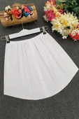 Lastikli Düğmeli Kurtarıcı Gömlek Altı Eteklik -Beyaz thumbnail 7
