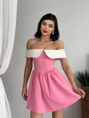 Nalia Beyaz Yakalı Elbise thumbnail 1