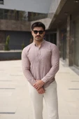 Erkek çizgi Desenli Gömlek - 2