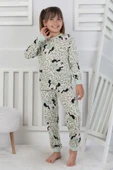 Leopar Desenli Minnie Mouse Kız Çocuk Pijama Takımı - 10