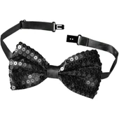 Siyah Payetli Pullu Papyon thumbnail 3