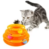 3 Katlı Kedi Oyuncağı Turntable Cat Toy - 1