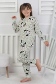 Leopar Desenli Minnie Mouse Kız Çocuk Pijama Takımı - 12