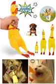 Ses Çıkaran Tavuk Kedi Köpek Oyuncağı 30 cm. - 1