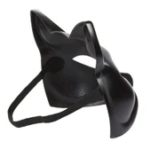 Siyah Renk Lüks Kedi Maskesi thumbnail 3