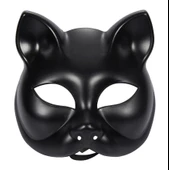 Siyah Renk Lüks Kedi Maskesi thumbnail 1
