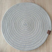 DecoHandy 39cm 2 Renk Jüt Örme Supla Amerikan Servis thumbnail 4