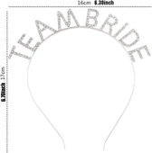 Gümüş Kaplama Kristal Taşlı Team Bride Taç thumbnail 2