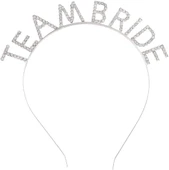 Gümüş Kaplama Kristal Taşlı Team Bride Taç thumbnail 1