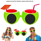 Karpuz Şekilli Tropikal Hawaii Gözlüğü thumbnail 1