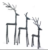 Metal 3'lü Geyik Seti thumbnail 1
