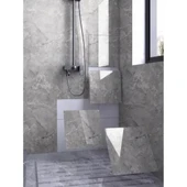 Gri Mermer Desen Duvar Sticker (30x30) thumbnail 2