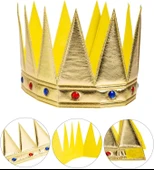Kral Kraliyet Tacı Yetişkin Çocuk Uyumlu thumbnail 1