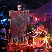 LED IŞIKLI KAHKAHA ATAN SESLİ SENSÖRLÜ KURU KAFA thumbnail 3