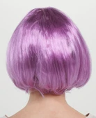 Düz Kesim Küt Parti Peruğu Rose Pembe thumbnail 5