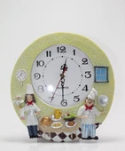 Aşçı Tasarımlı Polyester Duvar Saati Model 5 thumbnail 1