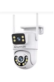 Ip Ptz Full HD Wifi Güvenlik Kamerası icSee Smart Gece Görüşlü Ses Kayıtlı Çift Lensli Kamera - 3