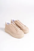 BIANA Bağcıklı Ortopedik Taban Kadın Sneaker Spor Ayakkabı CTT - Ten - 4
