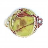 Pologift Doğal Taş Dekoratif Onyx Tepsi Obje 8inç - 1