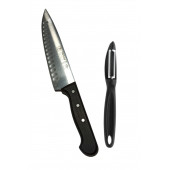Sürbisa 61080 Kanallı Şef Bıçağı ve Oneday Soyacak Set - 2