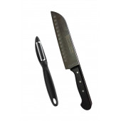 Sürbisa 61095 Kanallı Santoku Aşçı Bıçağı ve Oneday Soyacak Set - 2
