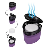 Mor, Lavanta Kokulu Üçgen Nem Alıcı Aparat - Koku ve Rutubet Giderici 500Gr thumbnail 1