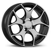 FD-15019 6.5X15 4X100 ET38 67.1 Black Diamond Jant - 1