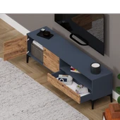 Alfimo Mobilya NOVA&ODION ORTA SEHPA VE TV ÜNİTESİ CEVİZ&ANTRASİT - 2