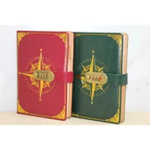 Özel Tasarım Şifreli Deri Defter - 2