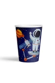 ALPJOY Karton Bardak 8oz 8'li -Rocket Space- - 1