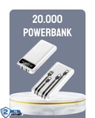 Hızlı Şarj Destekli 20.000mAh Powerbank USB Type-C Lightning LCD thumbnail 1