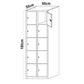 Çelik Dosya Dolabı Metal Dolap Ofis Dolapları Arşiv , Garaj , Bahçe , Kiler , Balkon 80X38X120 - 6