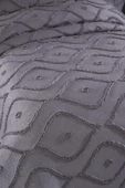 Çeyiz Diyarı Pirot 2 Parça Tek Kişilik Pike Takımı Antrasit - 3