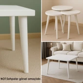 Ahşap Ayak 45 Cm Beyaz M8 Civatalı Bağlantı Aparatlı Mobilya Tabure Sehpa Masa Destek Ayağı thumbnail 5