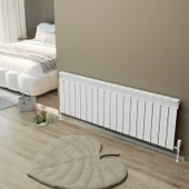 Lojimax Besto XL Alüminyum Dekoratif Yatay Radyatör 600x2020 mm 20 Dilim Ral 9016 Dokulu Beyaz 1030W Modern Duvar Tipi - 3