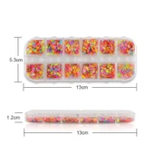 Karanlıkta Parlayan Neon Tırnak Süsleme Folyo Pulları Kalpler Yıldızlar Nail Art thumbnail 5