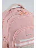 Ççs Su Geçirmez Kumaş Çocuk Çok Gözlü Pembe Ortopedik Sırt Okul Çantası 51928 - 3