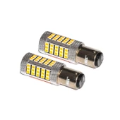 Premium FX4045 Serisi Mercekli  66 Led Turuncu Çift Duy Sinyal Ampülü Süper Parlak İki Adet thumbnail 2