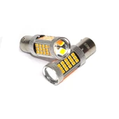 Premium FX4035 Serisi Mercekli  66 Led Turuncu Tek Duy Sinyal Ampülü Süper Parlak İki Adet thumbnail 1