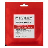 Maruderm Biotin and Keratin Intense Repairing Duş Öncesi Saç Maskesi 50 ml thumbnail 1