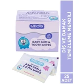 Babyton Bebekler İçin Diş Ve Damak Temizleme Mendili 25 adet thumbnail 2