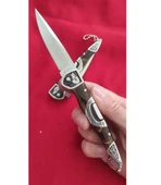 Columbia Avcı Köpeği İşlemeli Kemik Çakı thumbnail 3