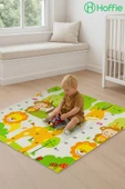 Cute My Friends Katlanabilir Çift Taraflı Oyun Halısı Matı Yeni Ölçü 120x120x1 Cm (TAŞIMA ÇANTALI) - 1